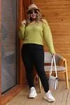 RENKTE TOPARLAYICI ESNEK SİYAH KOT PANTOLON