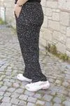 RENKTE DESENLİ ESNEK KAŞKORSE PANTOLON