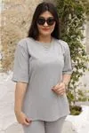 RENKTE GENİŞ KESİM KAŞKORSE GRİ TAKIM