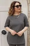 RENKTE GENİŞ KESİM KAŞKORSE ANTRASİT TAKIM