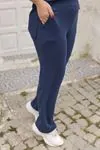 RENKTE KAŞKORSE YAN YIRTMAÇLI LACİVERT TAKIM