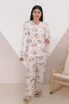 RENKTE DESENLİ UZUN KOL PİJAMA TAKIMI