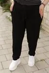 RENKTE ÜST ÇİZGİLİ ALT SİYAH ESNEK TAKIM