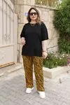 RENKTE ALT DESENLİ ESNEK TAKIM