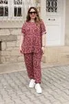 RENKTE ALT ÜST DESENLİ TAKIM