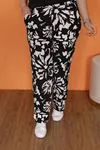 RENKTE DESENLİ ESNEK STANDART KAŞKORSE PANTOLON