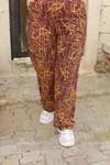 RENKTE DESENLİ DOKUMA STANDART PANTOLON