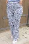RENKTE DESENLİ DOKUMA STANDART PANTOLON