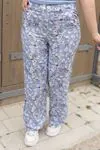 RENKTE DESENLİ DOKUMA STANDART PANTOLON