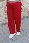 RENKTE ÜST ÇİZGİ DESENLİ GENİŞ KESİM TAKIM