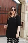 RENKTE ÜST SİYAH ALT DESENLİ ESNEK TAKIM