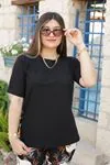 RENKTE BİSİKLET YAKA DESENLİ ESNEK TAKIM