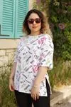 RENKTE PAMUKLU DESENLİ TSHİRT