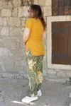 RENKTE ALT DESENLİ HARDAL KAŞKORSE TAKIM