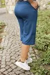 RENKTE VİSKON İNDİGO KAPRİ