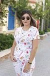 RENKTE DESENLİ PİJAMA TAKIMI