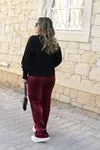 RENKTE DÜĞMELİ SELANİK ÖRGÜLÜ SİYAH HIRKA