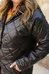 RENKTE KAPİTONE SİYAH MONT
