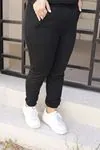 RENKTE FERMUARLI SİYAH EŞOFMAN TAKIMI