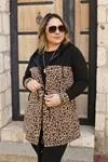 RENKTE BEL İPLİ LEOPAR DETAY TUNİK CEKET