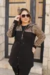 RENKTE BEL İPLİ LEOPAR DETAY TUNİK CEKET