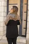 RENKTE BEL İPLİ LEOPAR DETAY TUNİK CEKET