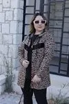 RENKTE ÖNÜ GARNİLİ LEOPAR DESENLİ TUNİK CEKET