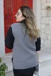 RENKTE V YAKA TRİKO GRİ SÜVETER