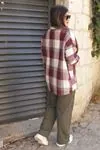 RENKTE KANGURU CEPLİ ODUNCU GÖMLEK