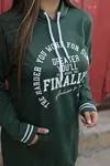RENKTE BASKI DETAYLI CEPLİ HAKİ SWEAT