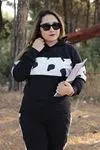 RENKTE BATTAL ORTASI DESENLİ EŞOFMAN TAKIMI