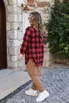 RENKTE SAÇAKLI ODUNCU EKOSE GÖMLEK