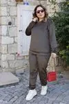 RENKTE KADİFE DESENLİ ALT ÜST TAKIM