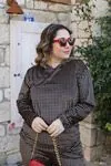 RENKTE KADİFE DESENLİ ALT ÜST TAKIM