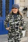 RENKTE DESENLİ FERMUARLI POLAR TEK ÜST