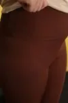 RENKTE FİTİLLİ TOPARLAYICI KAHVERENGİ TAYT