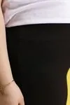 RENKTE BORU PAÇA GENİŞ KESİM FİTİLLİ SİYAH PANTOLON