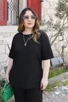 RENKTE GENİŞ KESİM KAŞKORSE SİYAH TAKIM