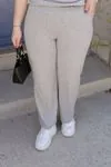 RENKTE GENİŞ KESİM BASİC PAMUKLU ALT ÜST GRİ TAKIM
