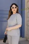 RENKTE GENİŞ KESİM BASİC PAMUKLU ALT ÜST GRİ TAKIM
