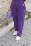 RENKTE V YAKA PAMUKLU MOR KAŞKORSE TAKIM