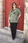RENKTE GENİŞ KESİM ÜST DESENLİ TAKIM