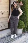 RENKTE DESENLİ BATTAL DOKUMA PANTOLON