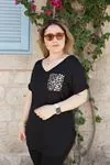 RENKTE ÖZEL SERİ LEOPAR CEPLİ SİYAH BLUZ