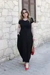RENKTE SİYAH ŞALVAR ELBİSE