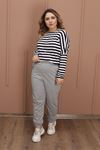 RENKTE JOGGER GRİ EŞOFMAN ALTI