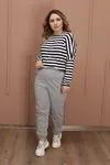 RENKTE JOGGER GRİ EŞOFMAN ALTI