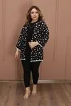 RENKTE GENİŞ KESİM DESENLİ VİSKON HIRKA&CEKET