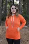 RENKTE OVERSİZE TURUNCU SWEAT