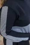 RENKTE GENİŞ KESİM GARNİLİ ŞARDONLU SİYAH TAKIM